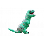 Костюм надувной маскарадный Тирранозавр зеленый динозавр
